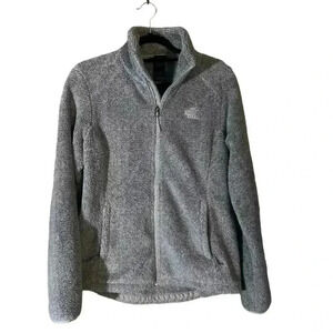 North Face Women's Osito 2 Jacket Grey Soft Fleece Sweater fuzzy medium
